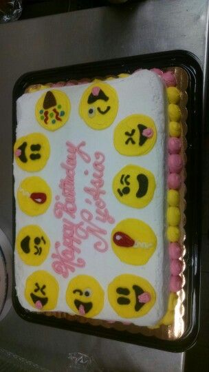 Emoji Birthday Cake