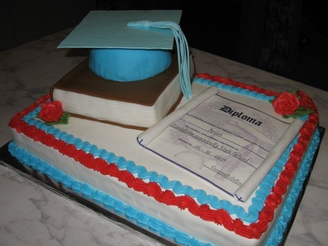 High School Graduation Sheet Cake