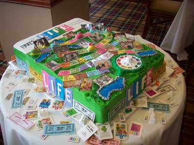 Life Board Game Cake