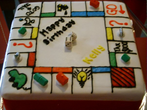 Monopoly Birthday Cake