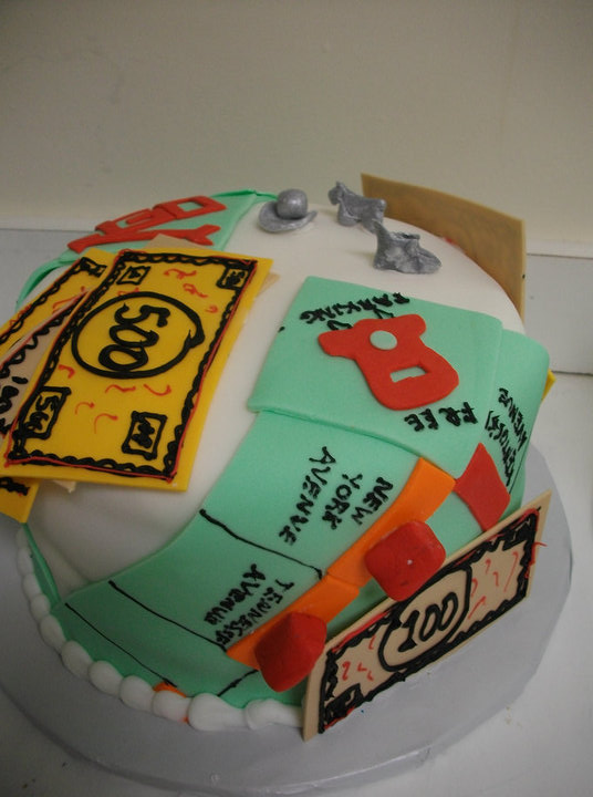 Monopoly Board Game Cake