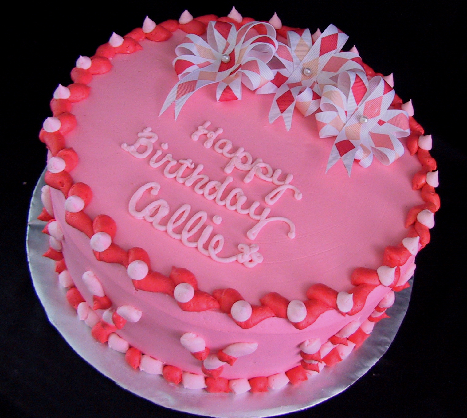 9 Photos of Pink Cakes For Anniversary