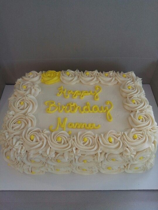 Rosette Buttercream Sheet Cake