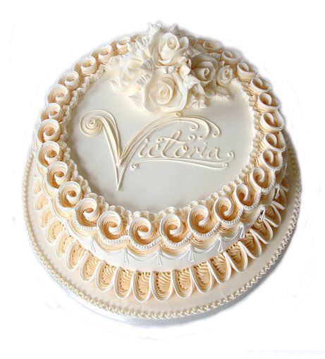 Royal Icing Christening Cake