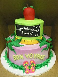 Teacher Retirement Cake