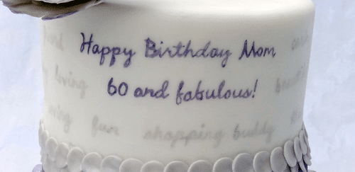 Writing On Fondant Cakes Tutorial