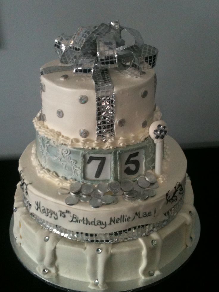 75th Birthday Cake Idea