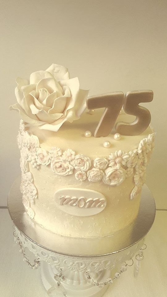 75th Birthday Cake Idea