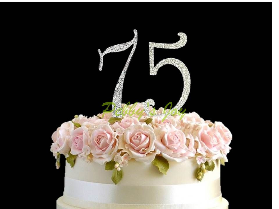 75th Birthday Cake Topper