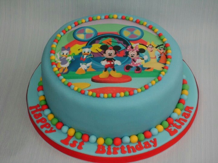 Bright Colors Birthday Cake