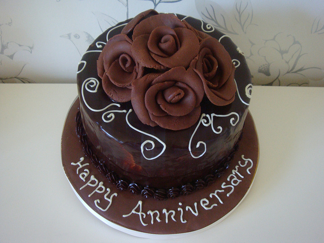 Chocolate Anniversary Cake