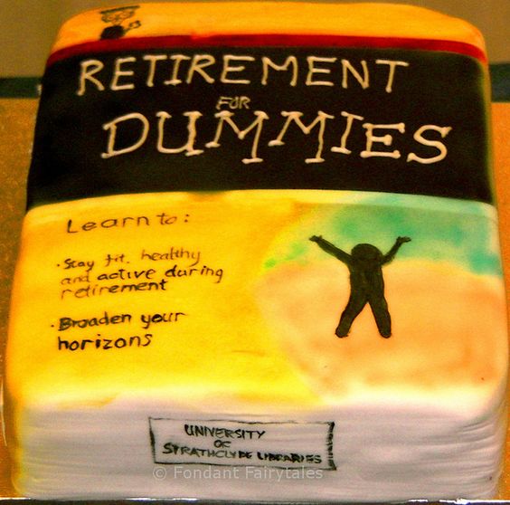 Library Retirement Cake