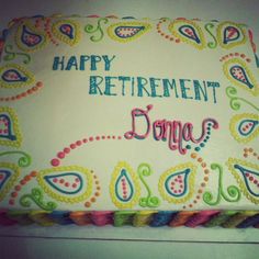Retirement Party Cake