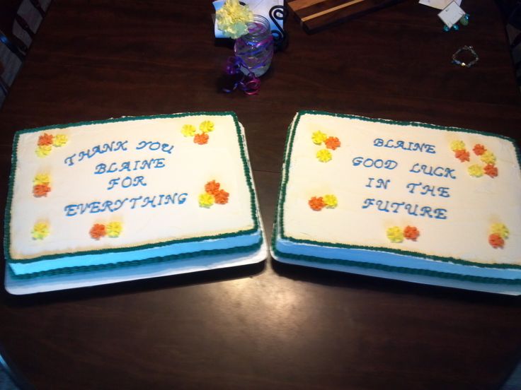 Retirement Sheet Cakes