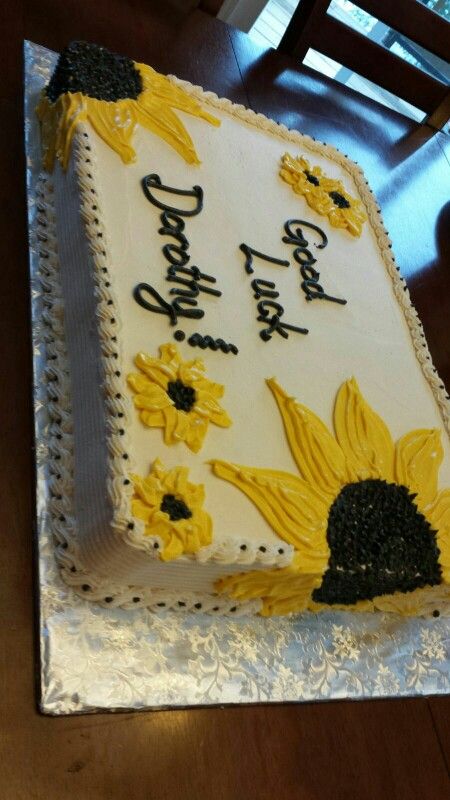 Sunflower Sheet Cake