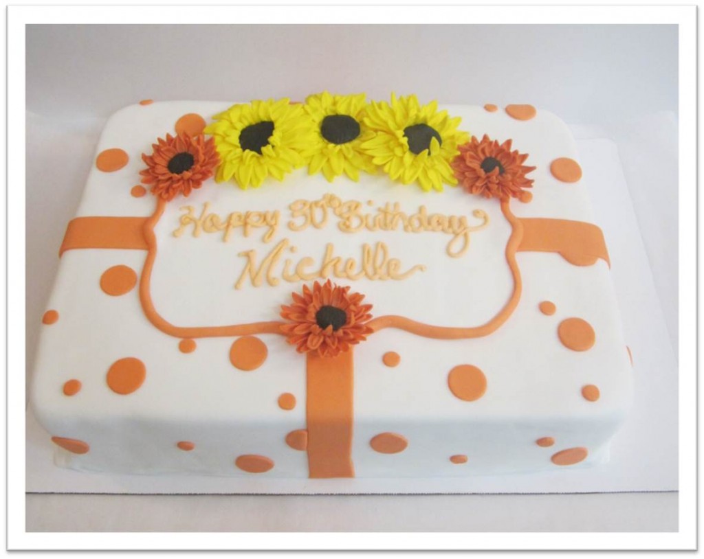 Sunflowers Fall Sheet Cakes