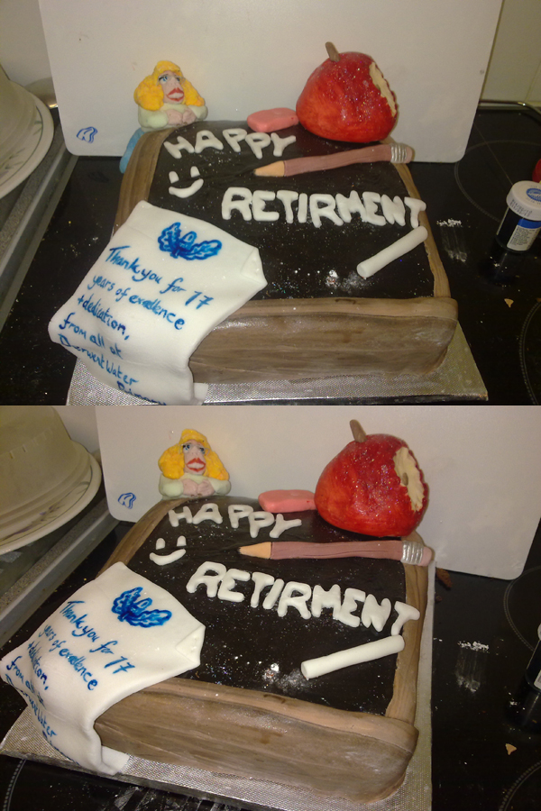 Teacher Retirement Cake