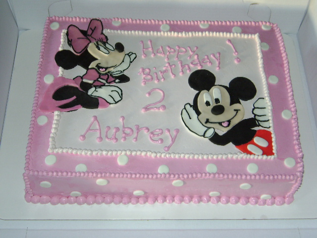 Mickey and Minnie Mouse Birthday Cakes