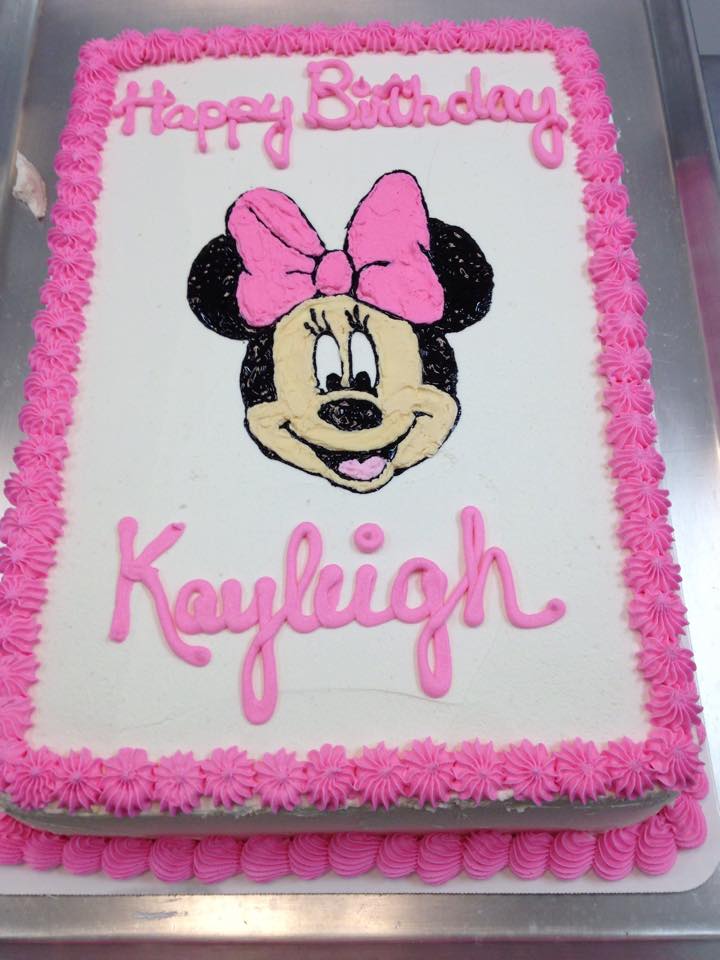 Minnie Mouse Birthday Sheet Cakes