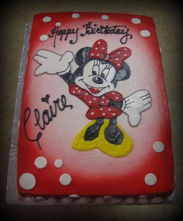 Minnie Mouse Sheet Cake