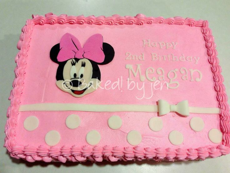 Minnie Mouse Sheet Cake