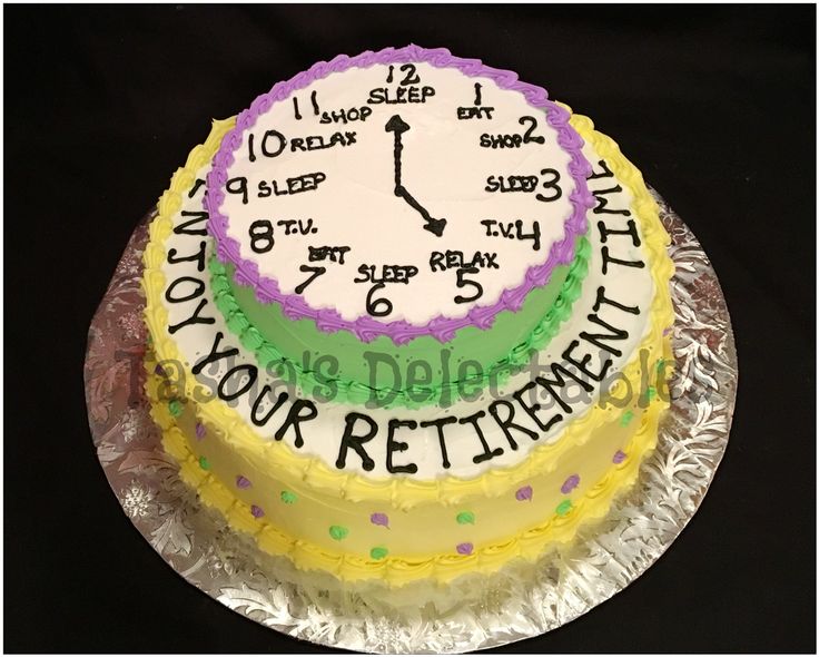 Retirement Clock Cake Ideas