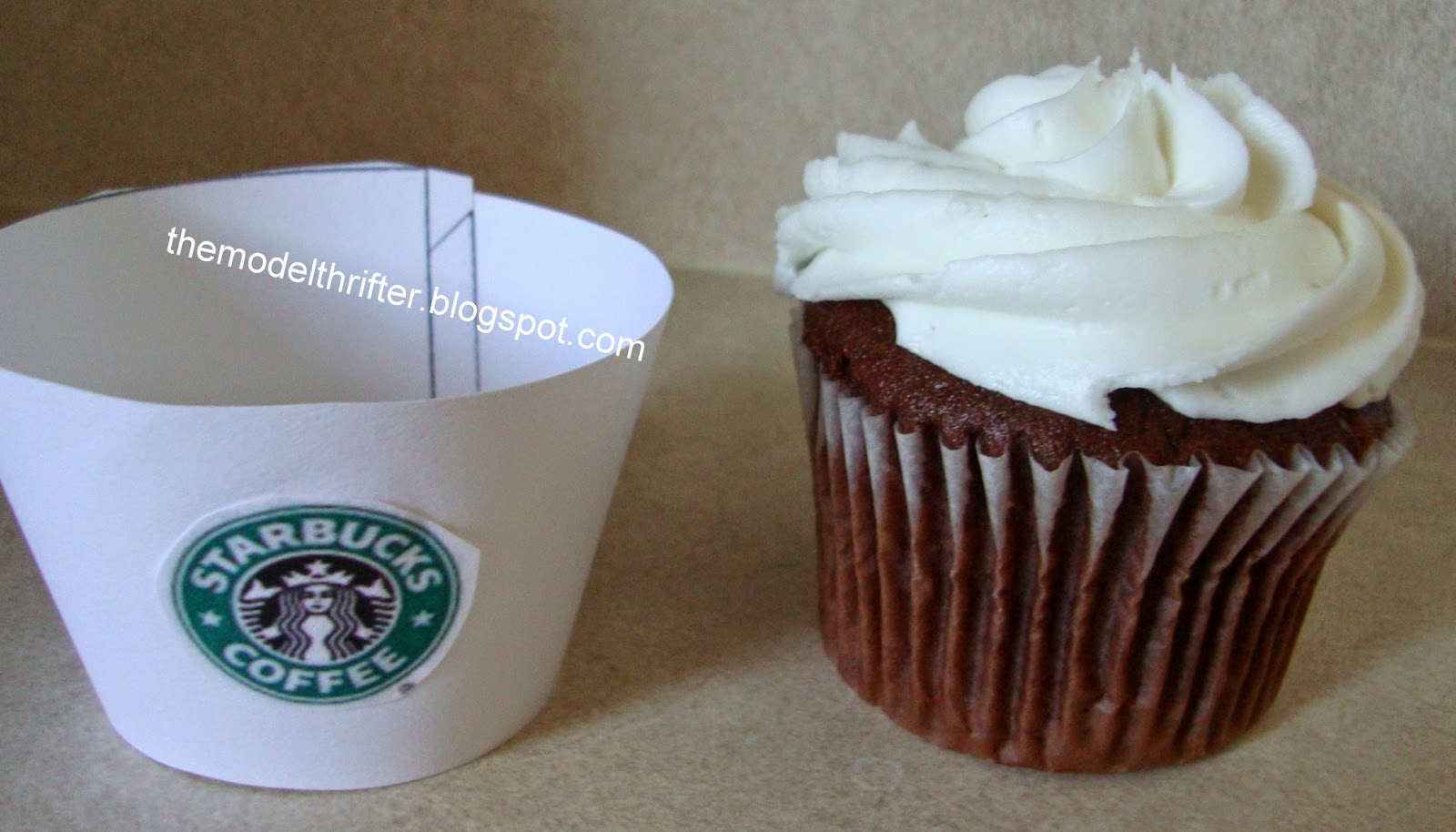 Starbucks Cupcake Wrapper Template