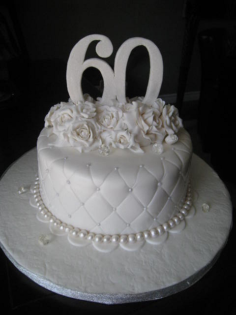 60th Wedding Anniversary Cake