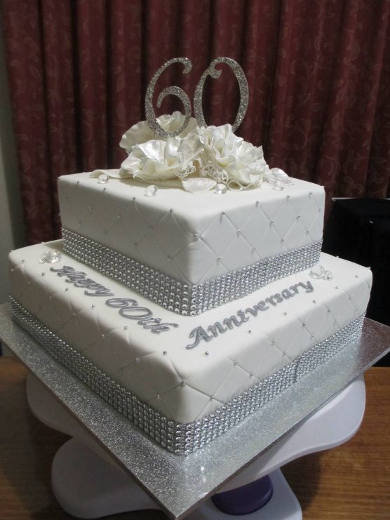 60th Wedding Anniversary Cake