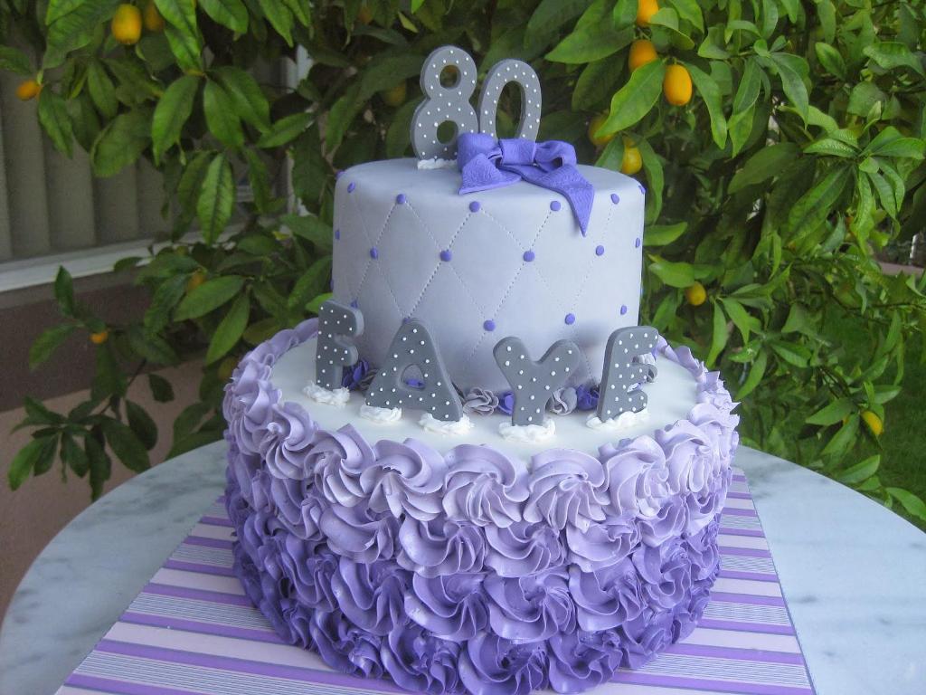 80th Birthday Party Cakes Ideas for Women