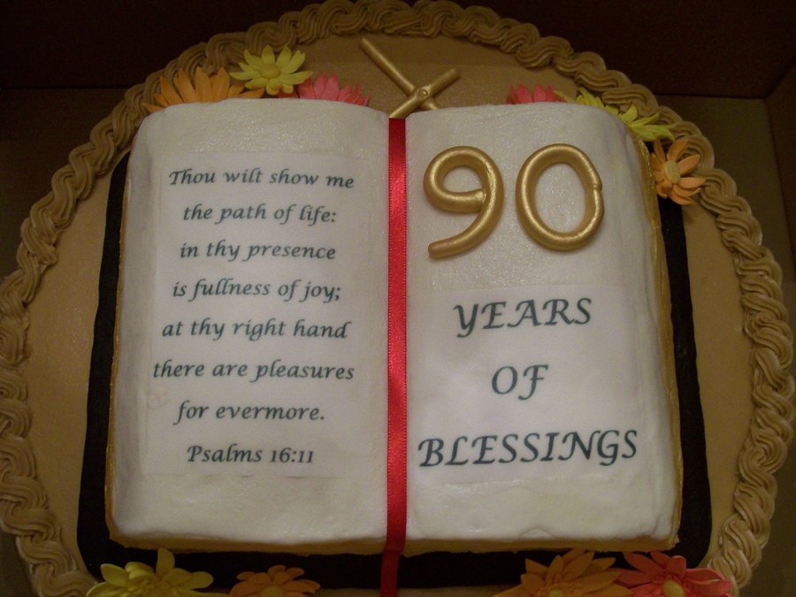 90th Birthday Cake