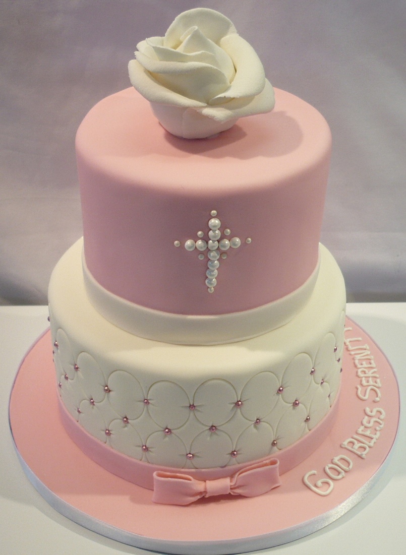 Baptism Christening Cake for Girl