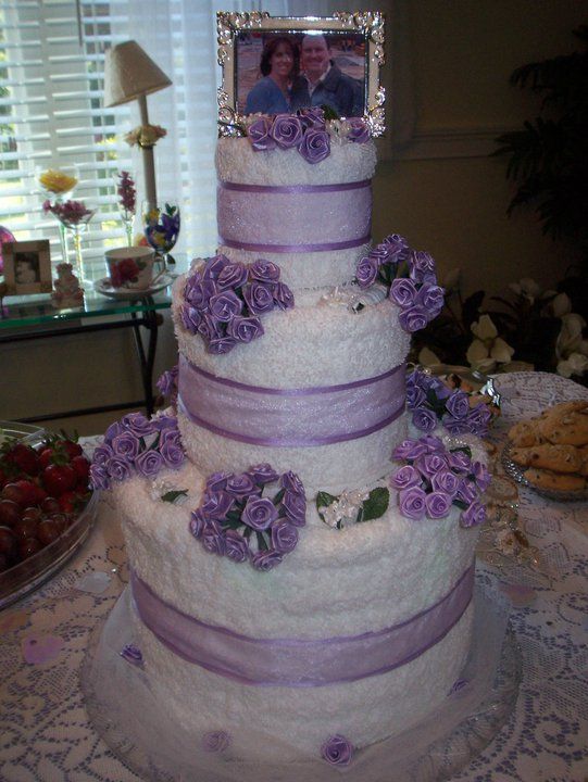 Bridal Shower Towel Wedding Cake
