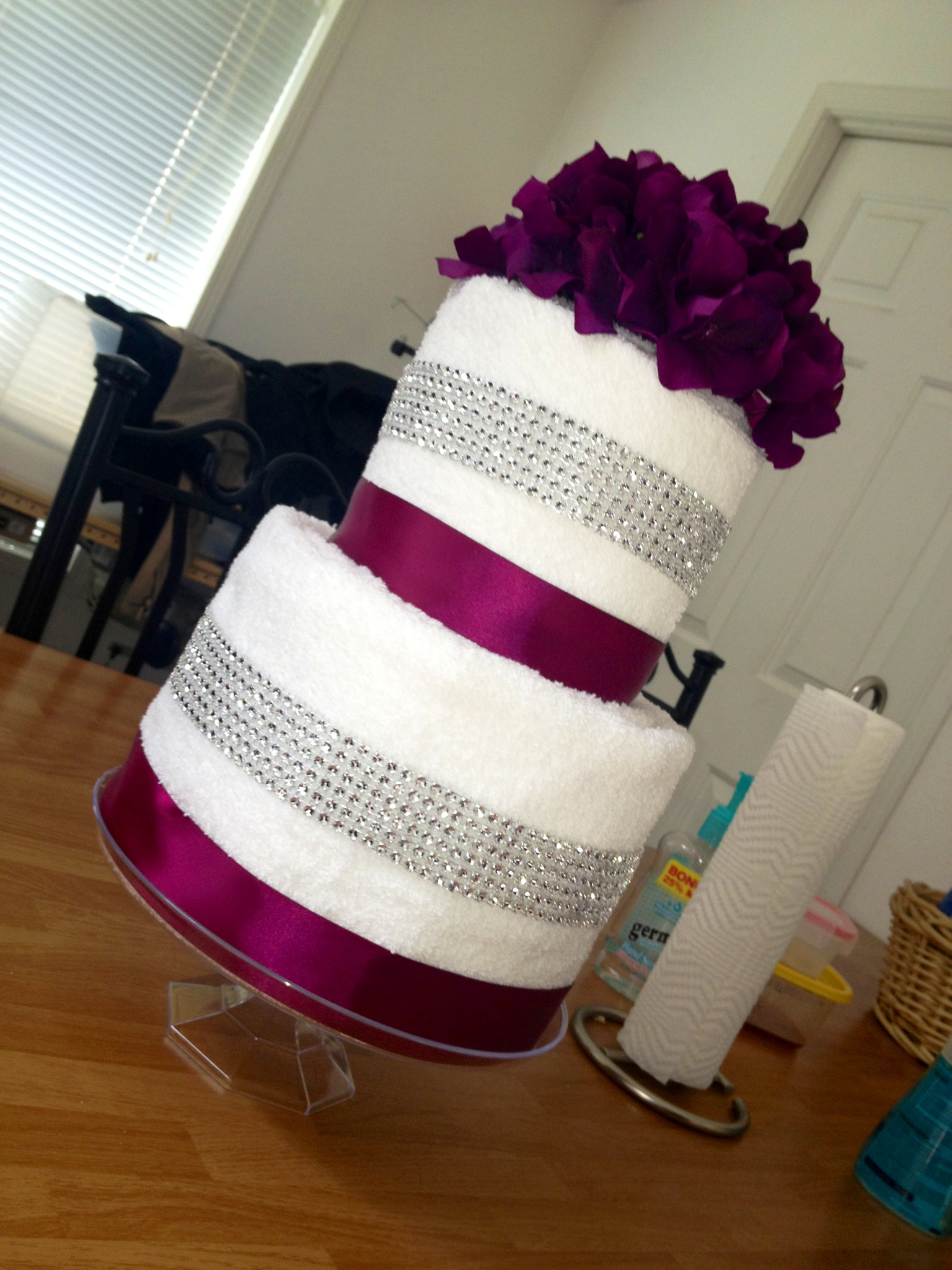 Bridal Shower Towel Wedding Cake