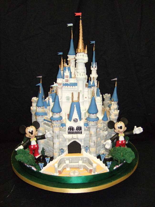 10 Disney World Cakes Photo Disney Cinderella Castle Cake Walt