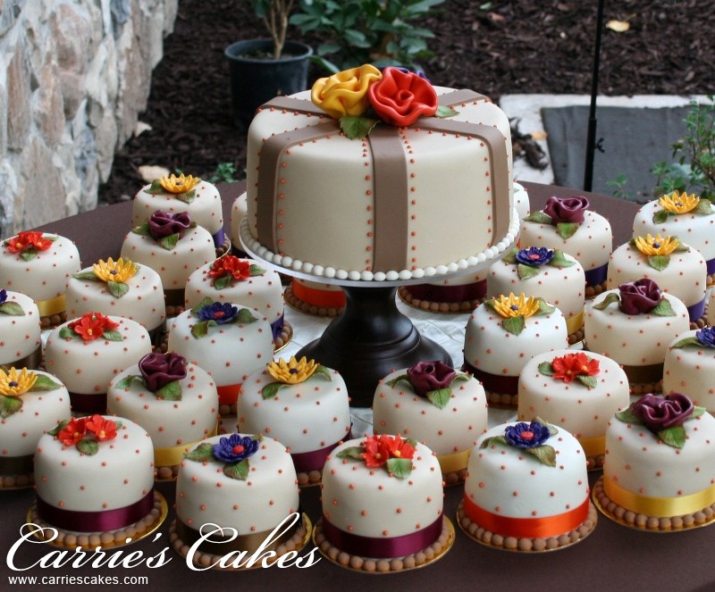 13 Mini Wedding Cakes Fall Cupcake Photo Fall Wedding Cake