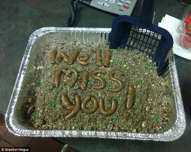 Farewell for Co-Worker Leaving Cake