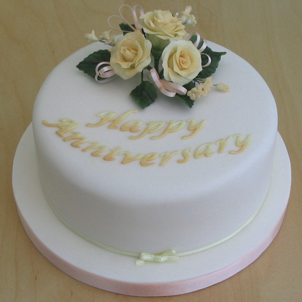 Happy Wedding Anniversary Cakes