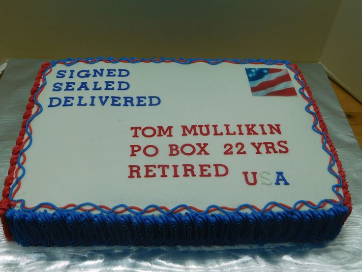 Office Retirement Cake Ideas