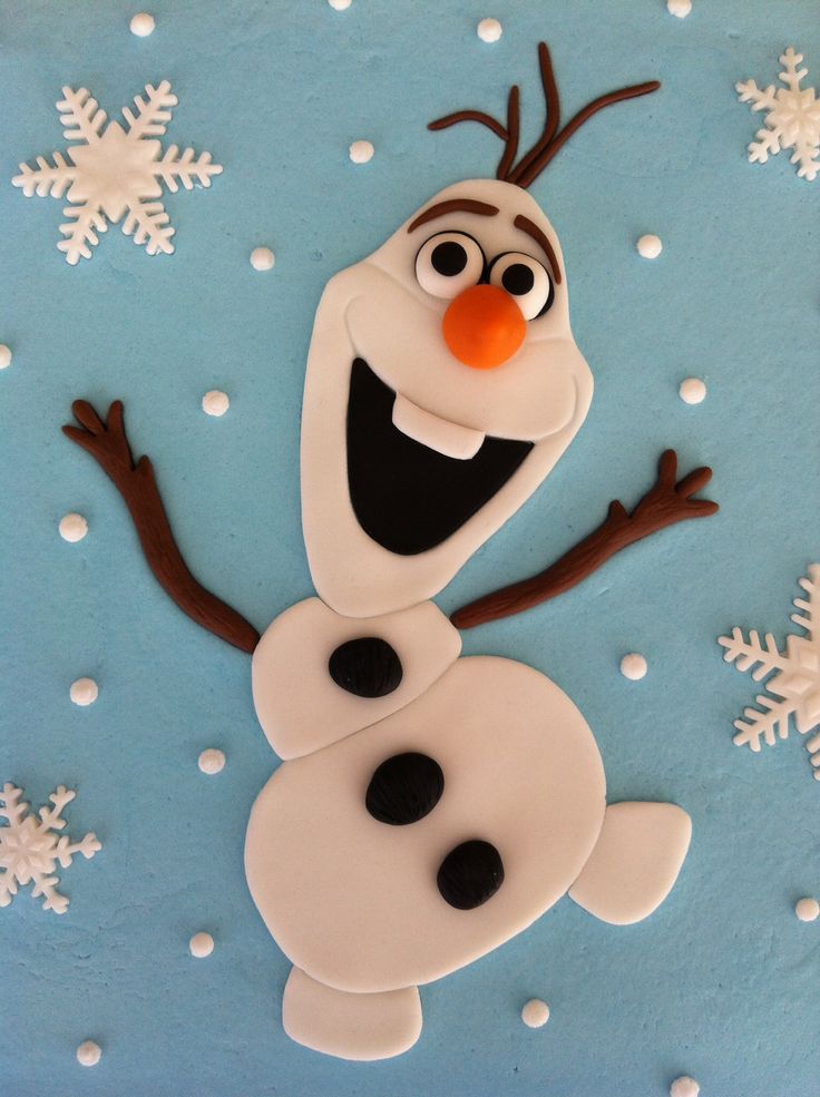 Olaf Frozen Cake Template