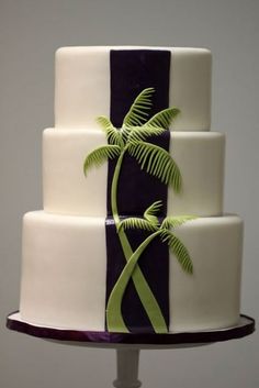 Palm Tree Wedding Cake