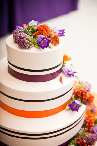 7 Neon Orange And Purple Cakes Photo Neon Wedding Cake Plum And