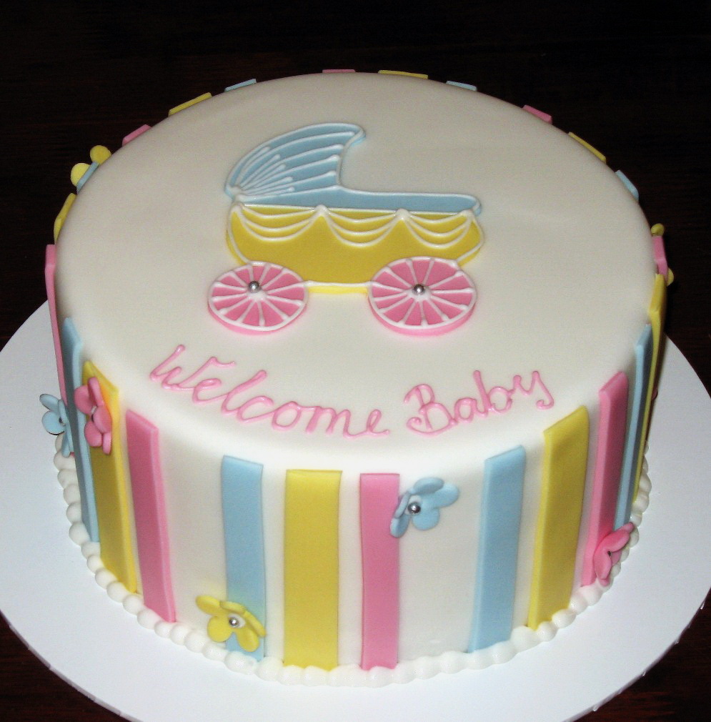 Simple Baby Shower Cake