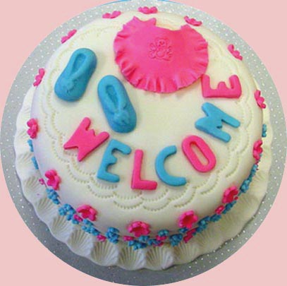 Welcome Baby Girl Sheet Cakes