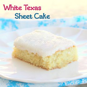 White Texas Sheet Cake