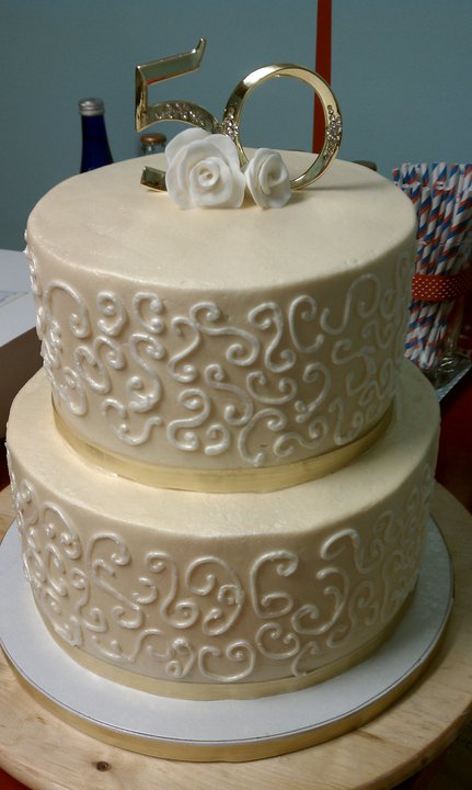 50th Wedding Anniversary Cake Ideas