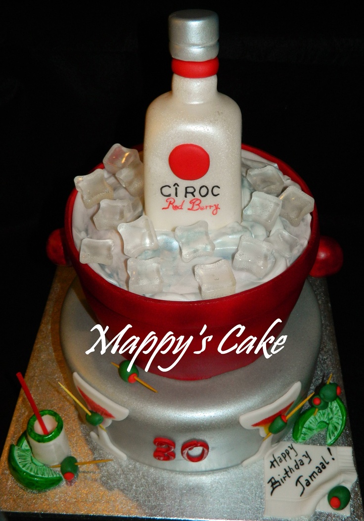 Ciroc Bottle Birthday Cake Ideas