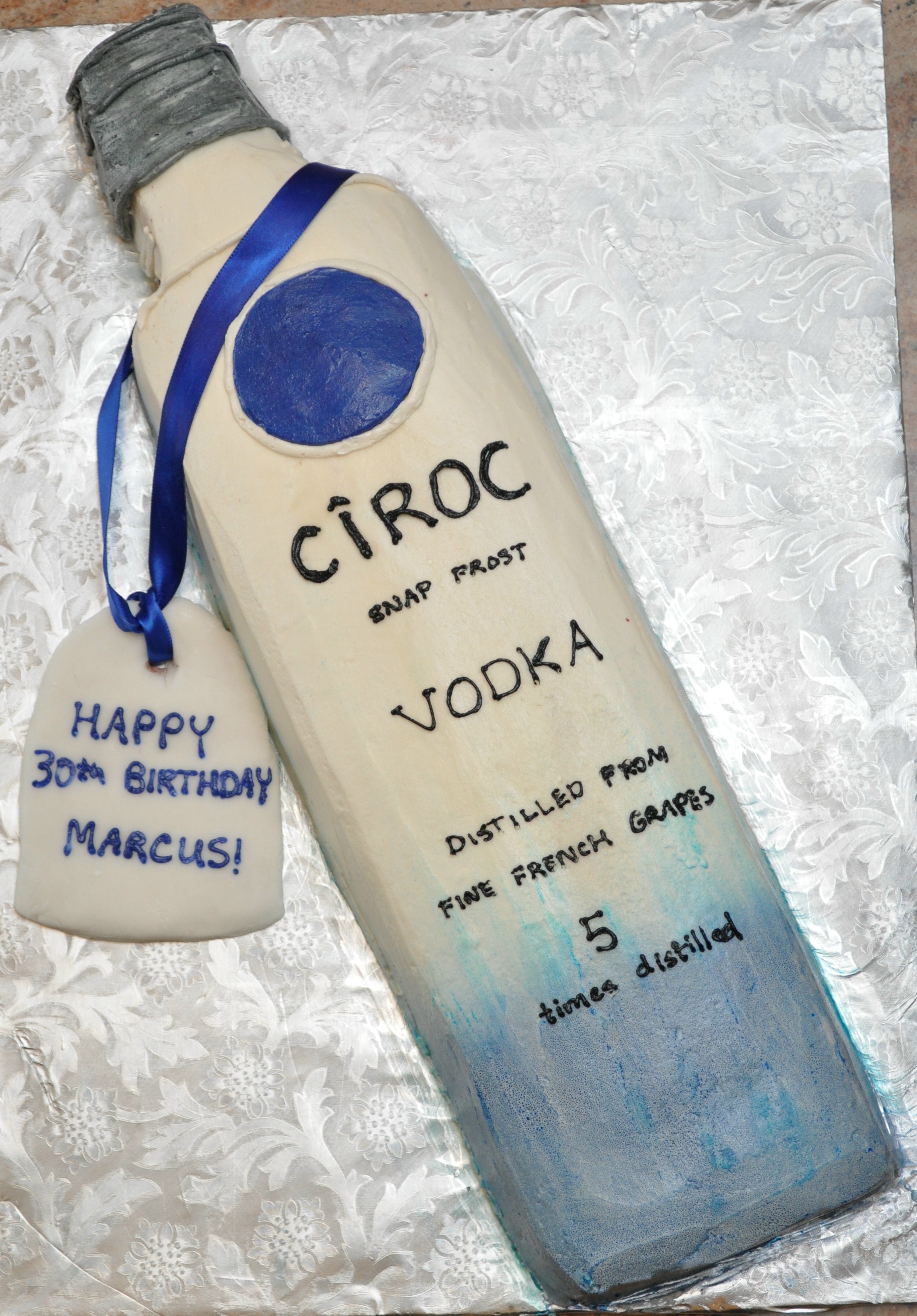 Ciroc Bottle Birthday Cake