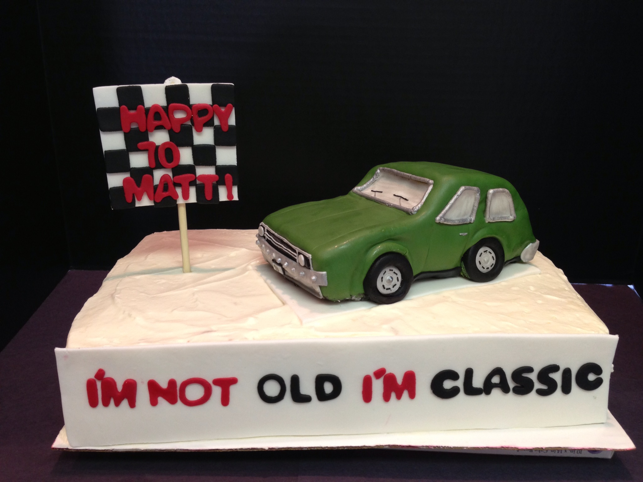 Vintage Car Birthday Cake - The Cake Boutique