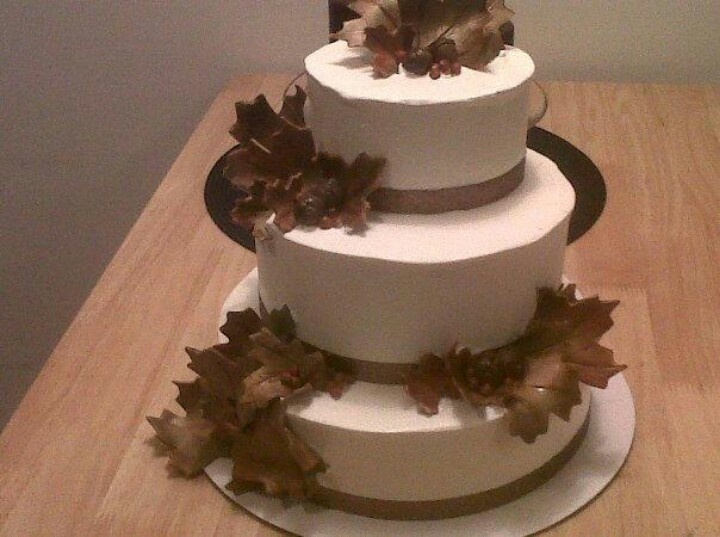 Fall Anniversary Cake